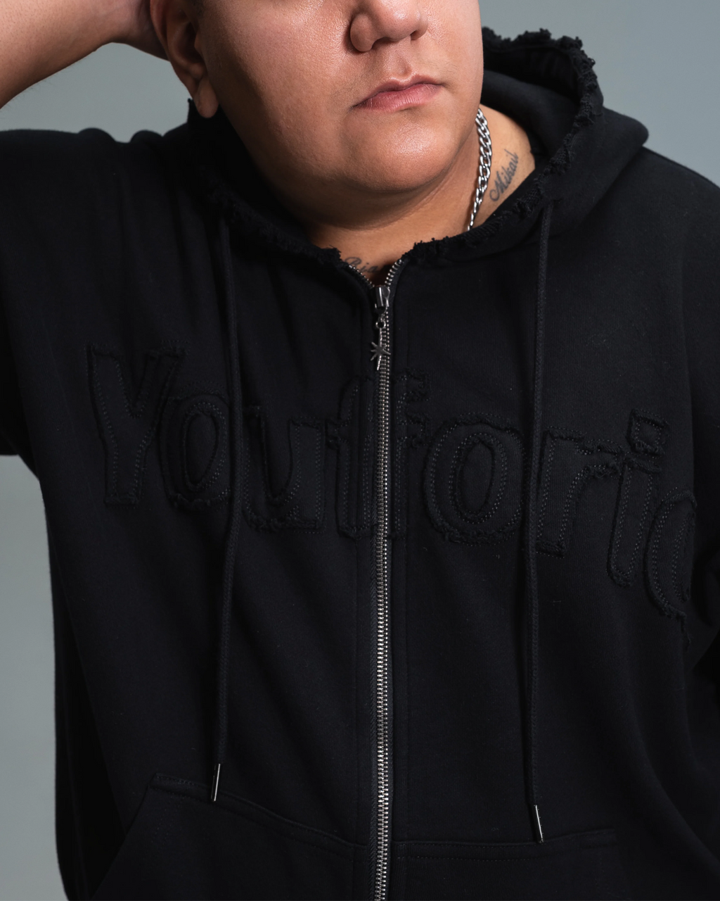 After Dark Black Zip-Up