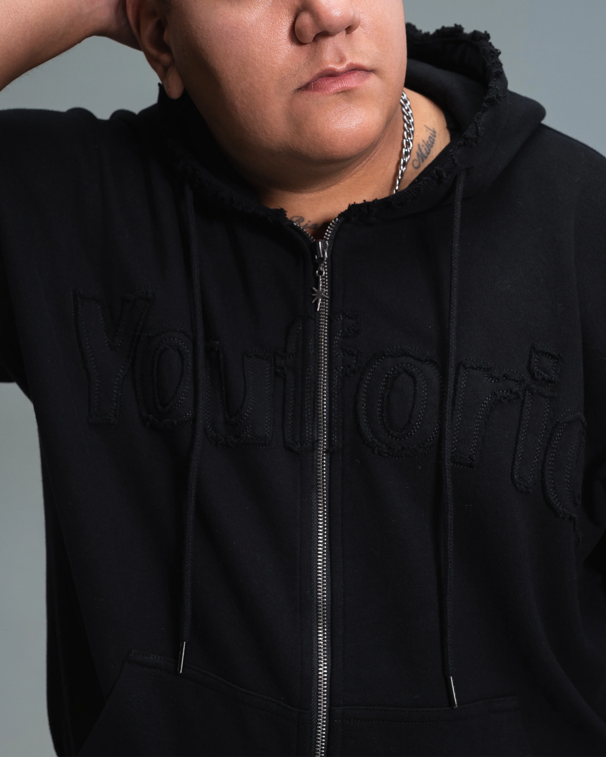 After Dark Black Zip-Up