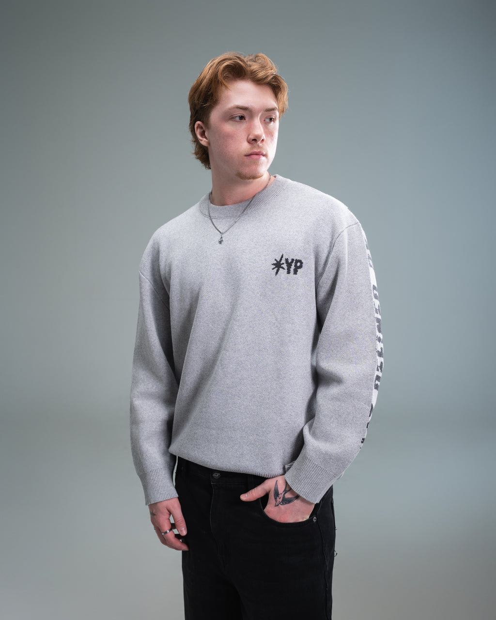 Light Grey Knitted Sweater