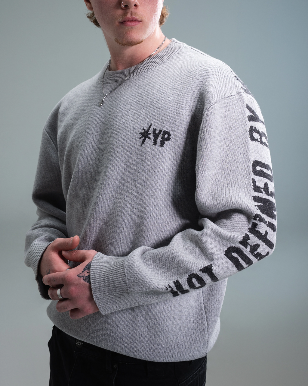 Light Grey Knitted Sweater