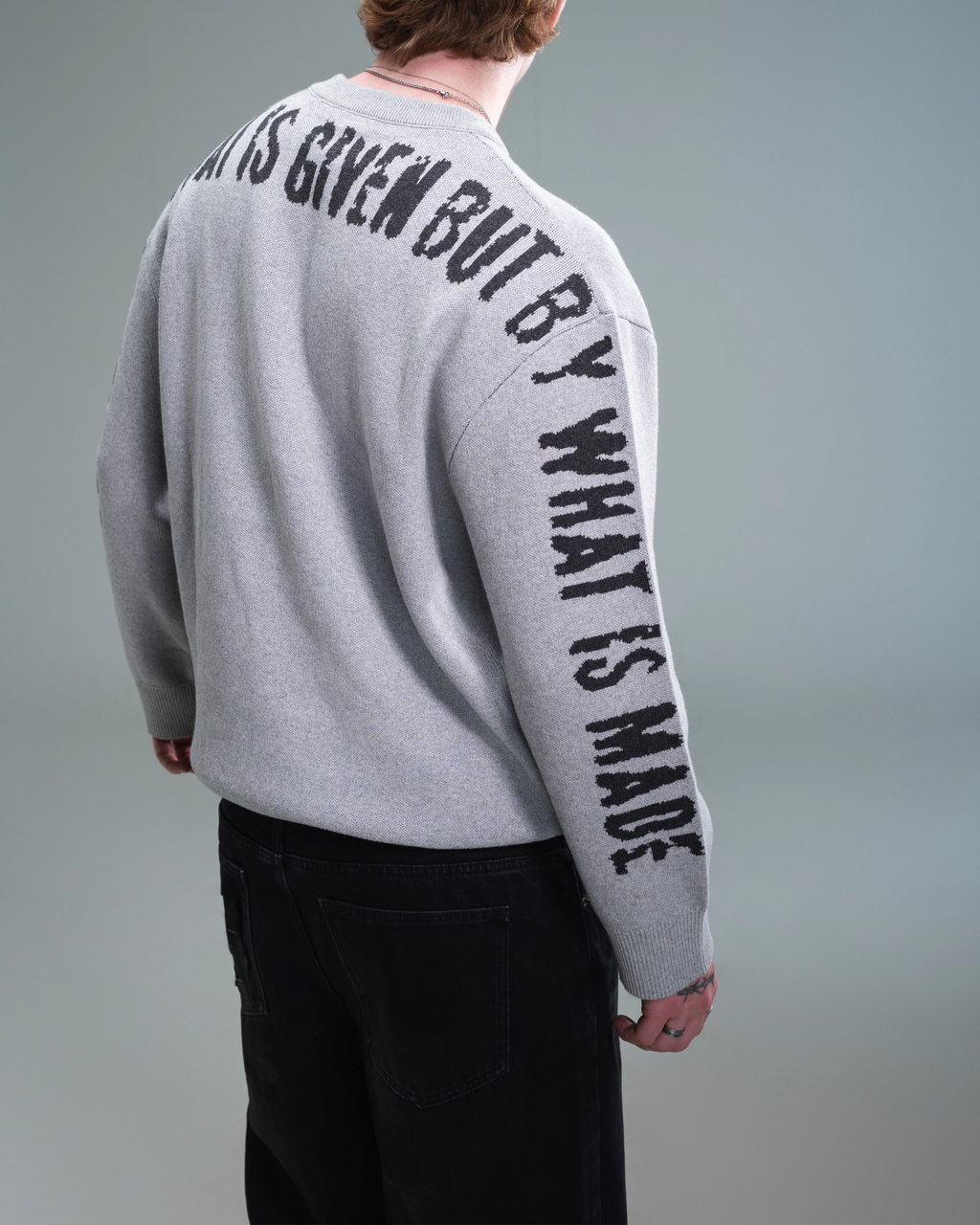 Light Grey Knitted Sweater