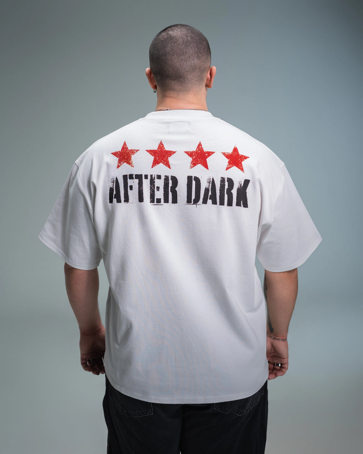 After Dark White Graphic T-Shirt