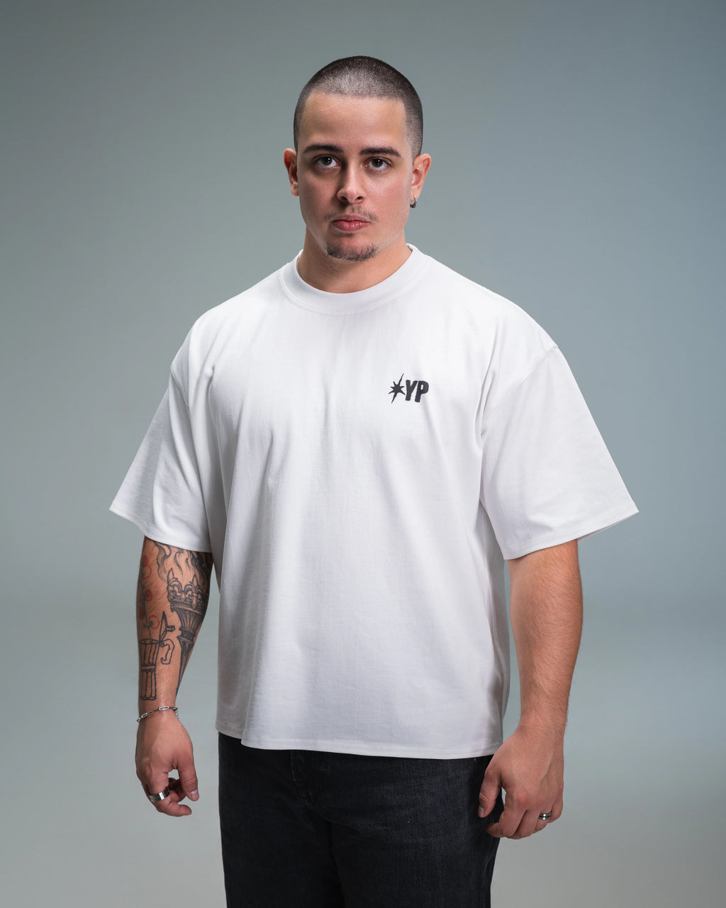 After Dark White Graphic T-Shirt